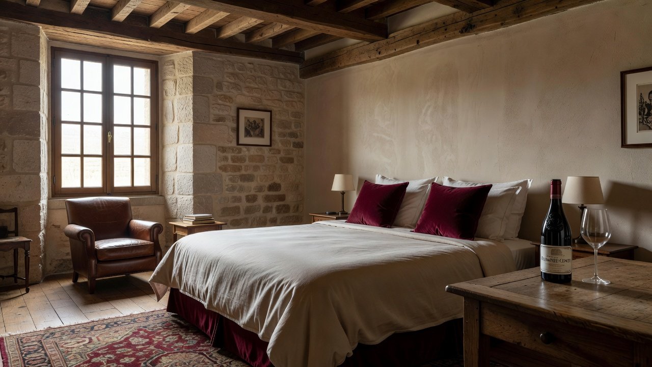 Stay: elegant boutique hotel room in historic building