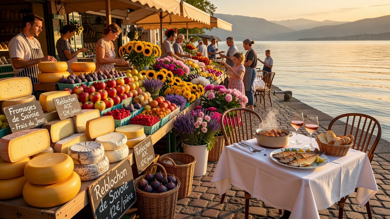 Food: Local market and lakeside bistro