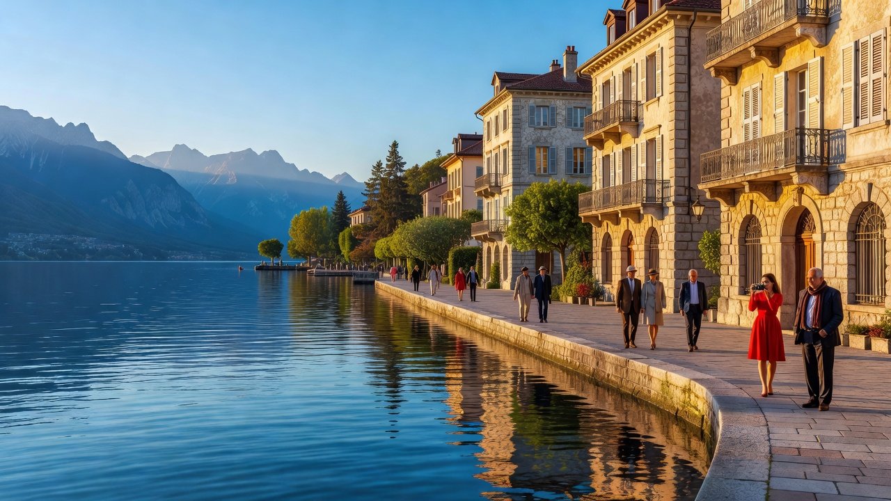 Hero: Mornings on the Quays of Lake Bourget