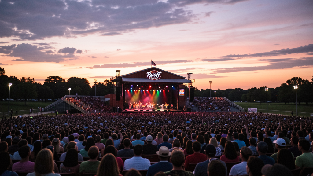 Summer concert evening near Noblesville
