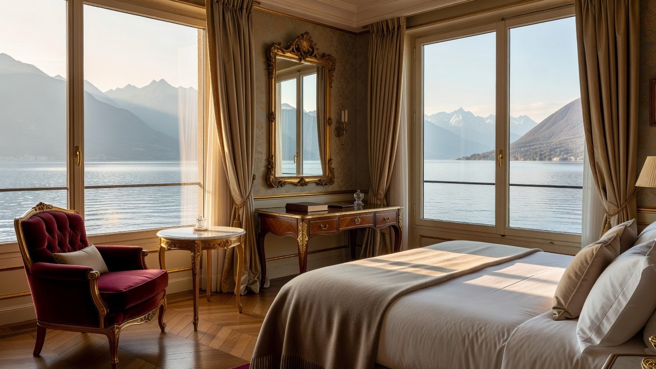 Stay: Boutique hotel room overlooking Lake Bourget