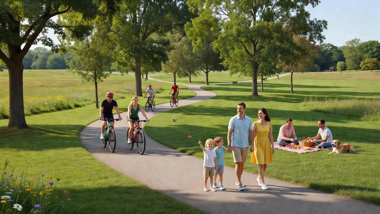 Grand Park trails and outdoor activities near Westfield