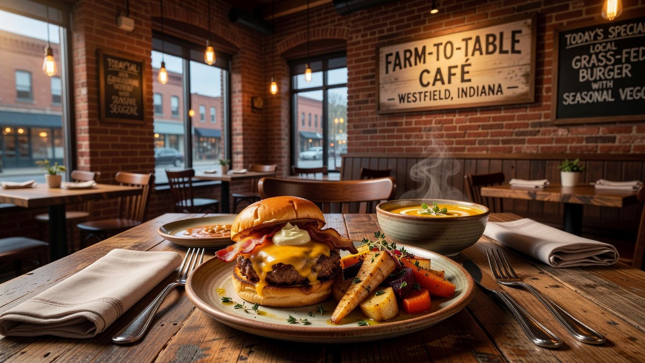 Local restaurant scene and seasonal dishes in Westfield, Indiana