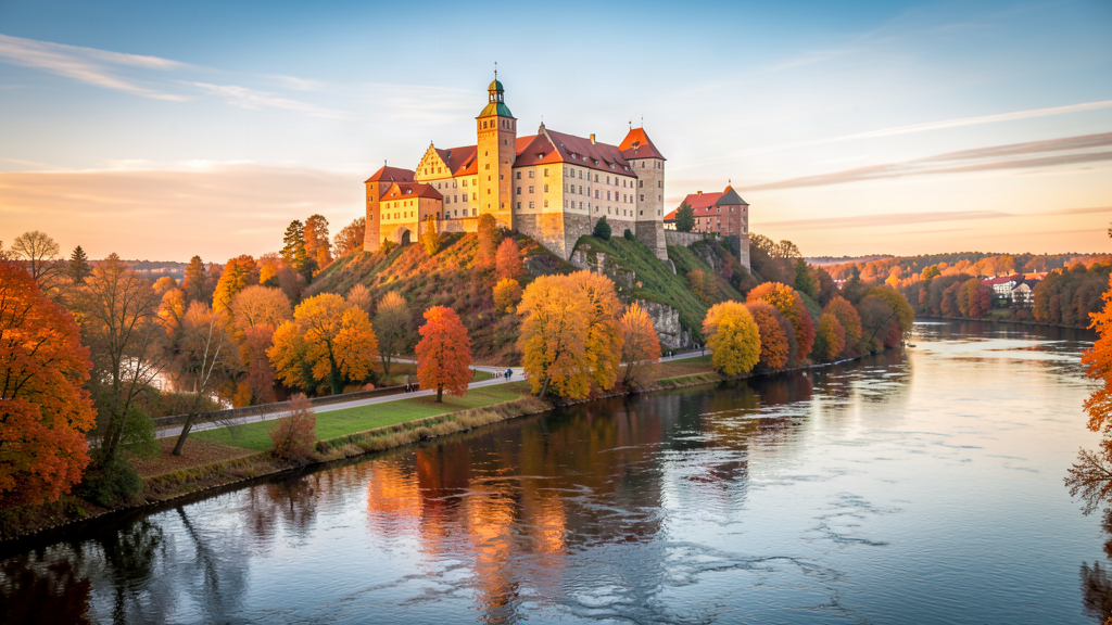 Hero: Burg Giebichenstein overlooking Saale river in Halle (Saale)