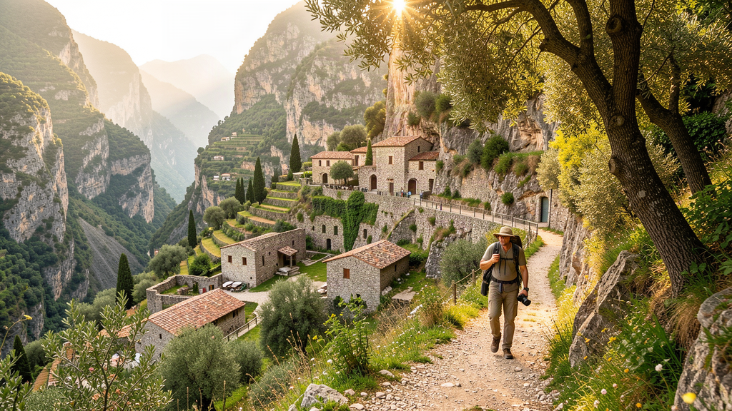 Walking through Valle dei Mulini discovering ancient paper mills in Amalfi