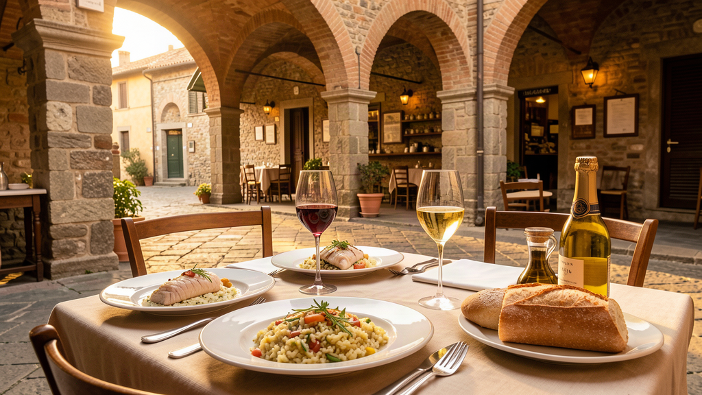 Food: Local meal at Osteria al Bacaro in Asolo