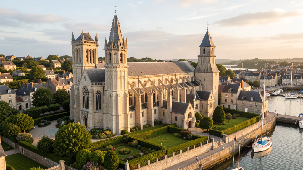 Do: Benedictine Abbey of Fécamp Gothic architecture and gardens