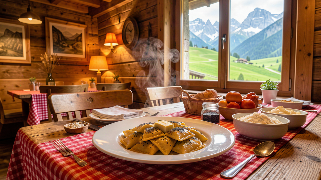 Casunziei and mountain cooking at Baita Fraina near Cortina d'Ampezzo