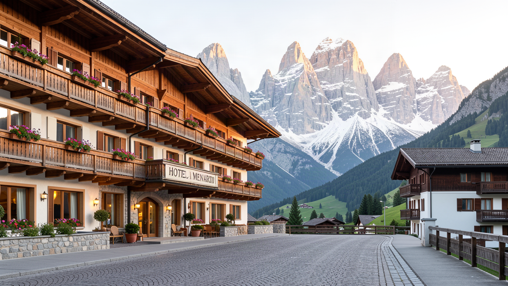 Garden and family-run Hotel Menardi in Cortina d'Ampezzo