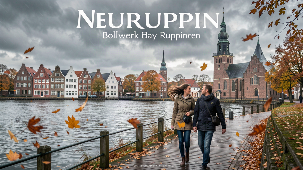 Blustery walk on Bollwerk promenade with lake wind