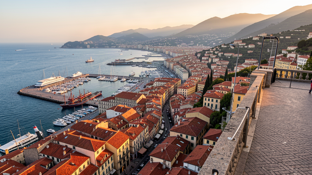 Spianata Castelletto panoramic view Genoa