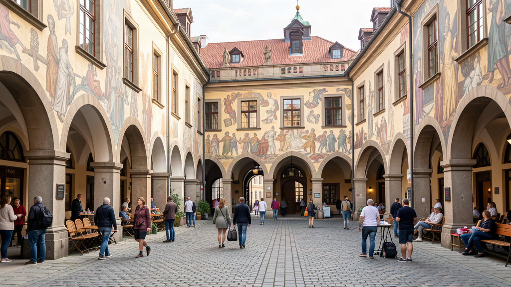 Untermarkt square and historic courtyards in Görlitz