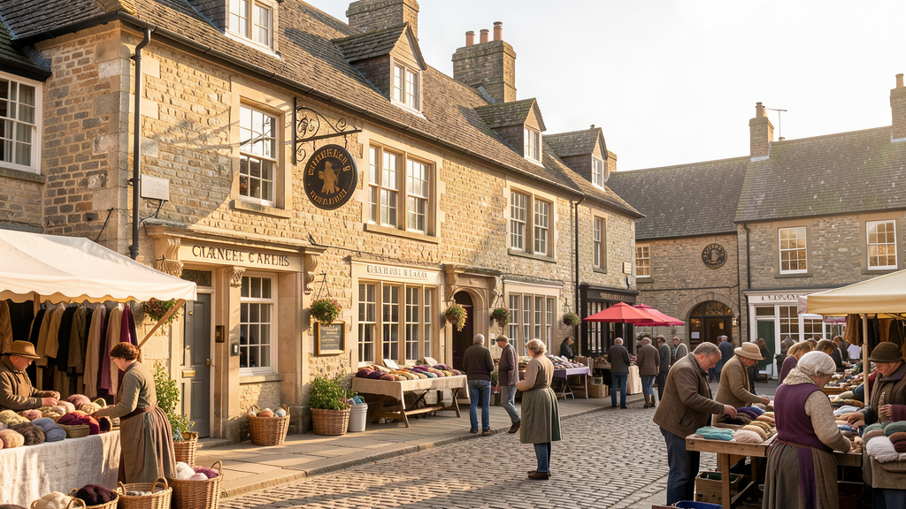 The Fleece historic hotel on Market Place in Cirencester