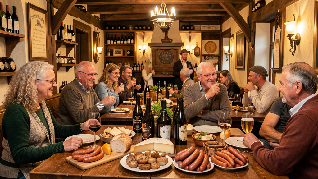 Food: Cozy Weinstuben Juliusspital wine tavern with Bocksbeutel and Franconian fare
