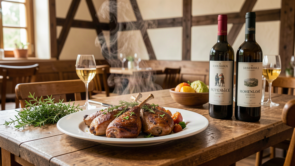 Traditional Swabian dishes at Entenbäck restaurant in Schwäbisch Hall