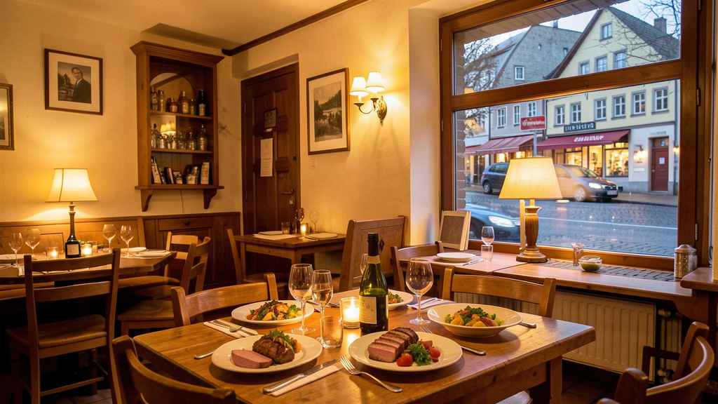 Gaststätte Piräus dining room on Dillinger Straße in Lebach