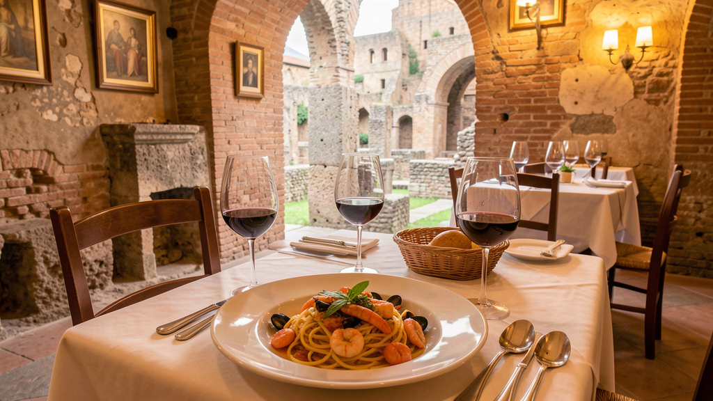 Authentic meal at La Terra d'Ercole in Ercolano
