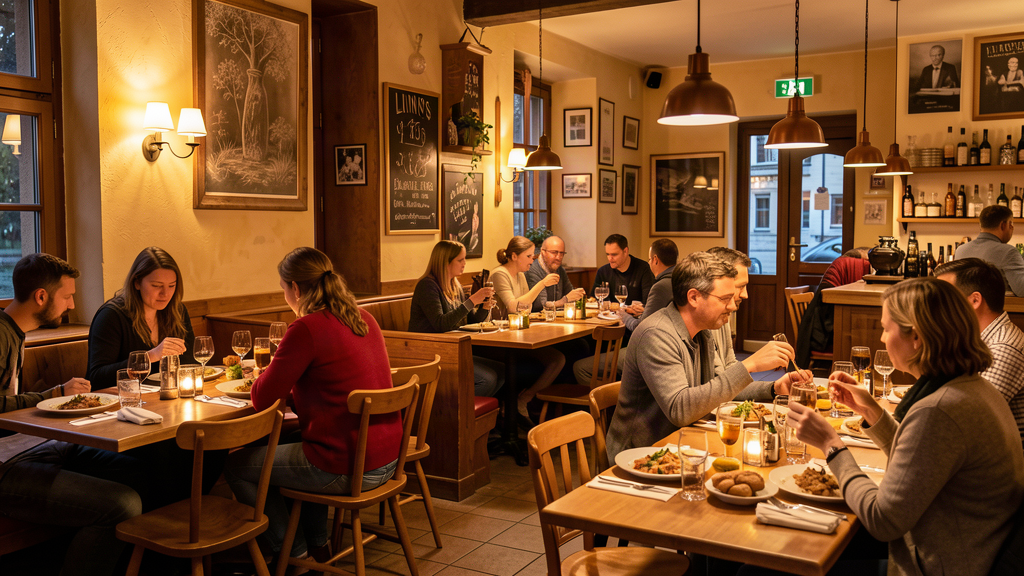 Linn's Bistro interior in Dillingen