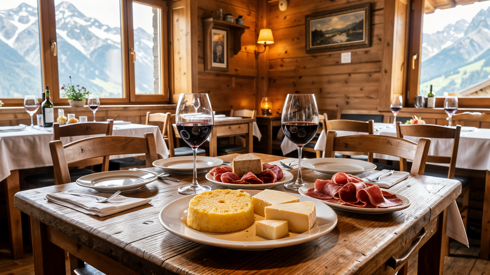 Local Aosta Valley cuisine at Ristorante Sant'Orso in Cogne