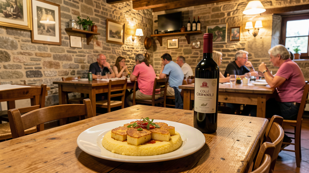 Crisp frico and polenta at a traditional osteria in Cividale del Friuli