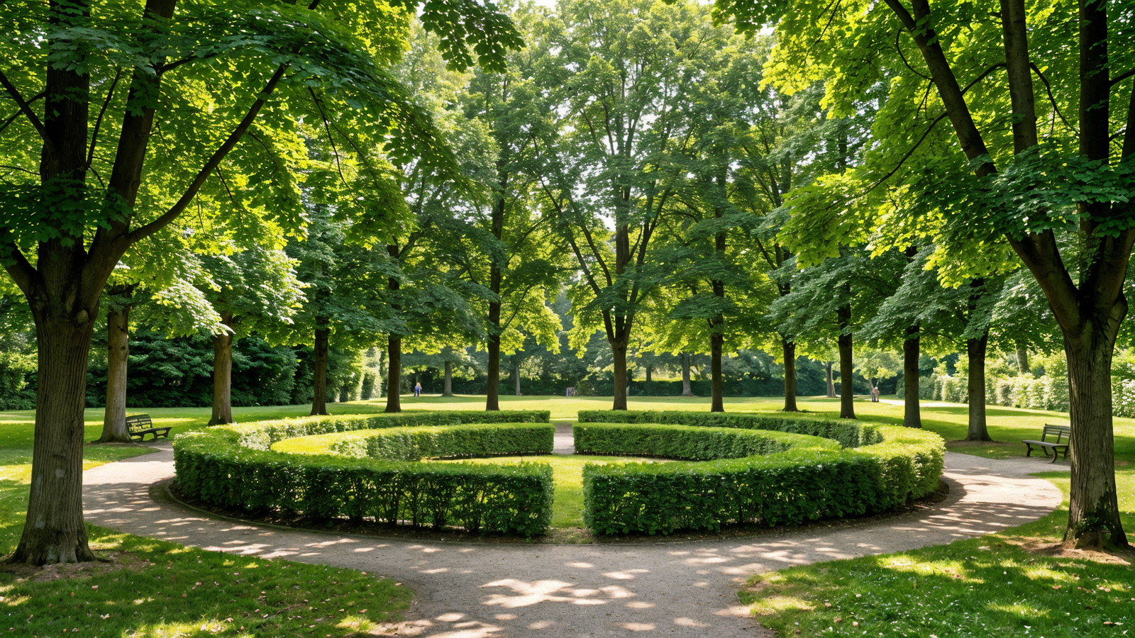 Hornbeam theater rondel in Heinekens Park, Oberneuland