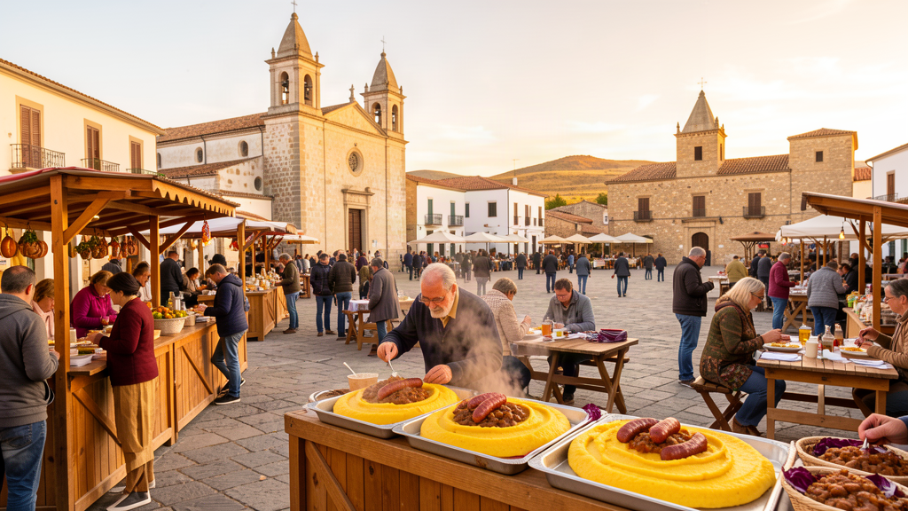 Hero: October polenta festival in Piazza Maria Ausiliatrice, Arborea