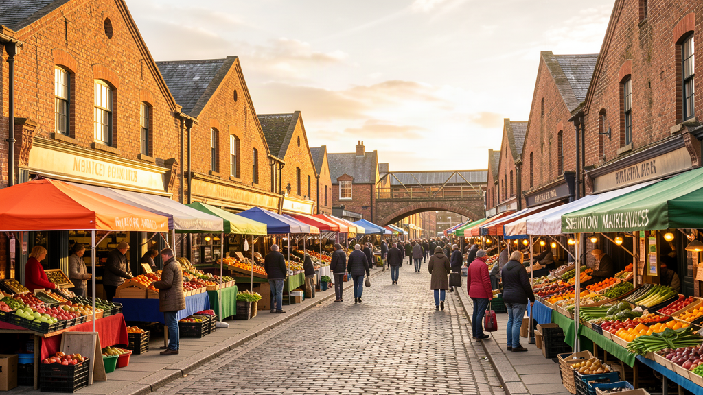 Sneinton Market Avenues fill the old fruit sheds east of Hockley in Nottingham