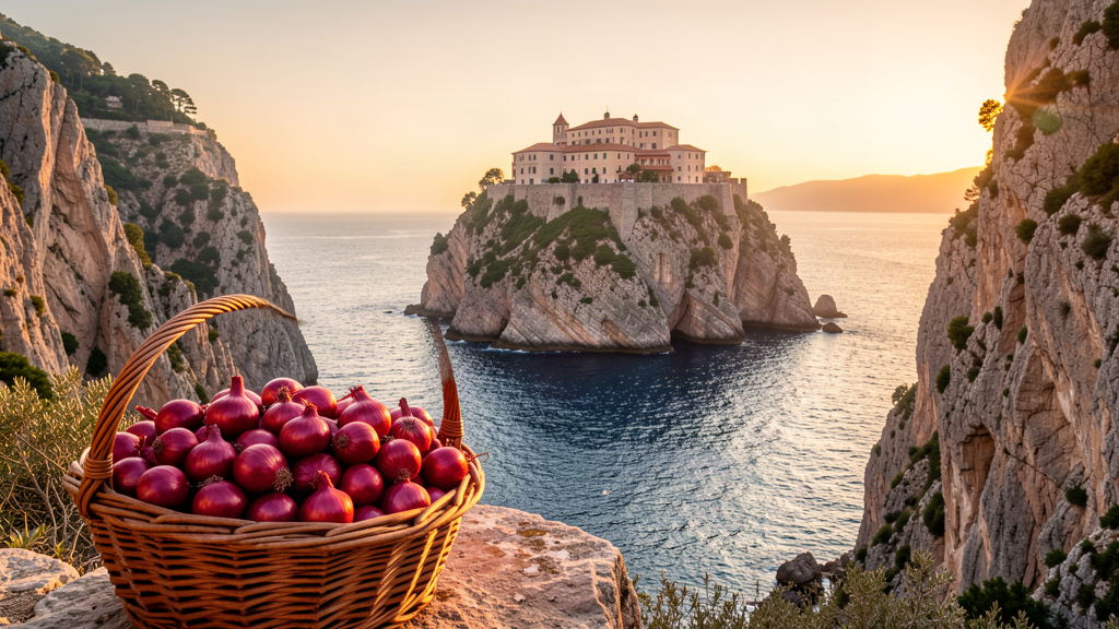 Hero: Cipolla rossa mornings above Santa Maria dell'Isola