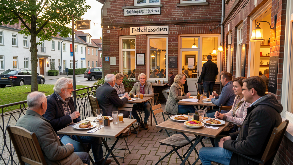 Terrace at Feldschlösschen Huchting on Huchtinger Heerstraße