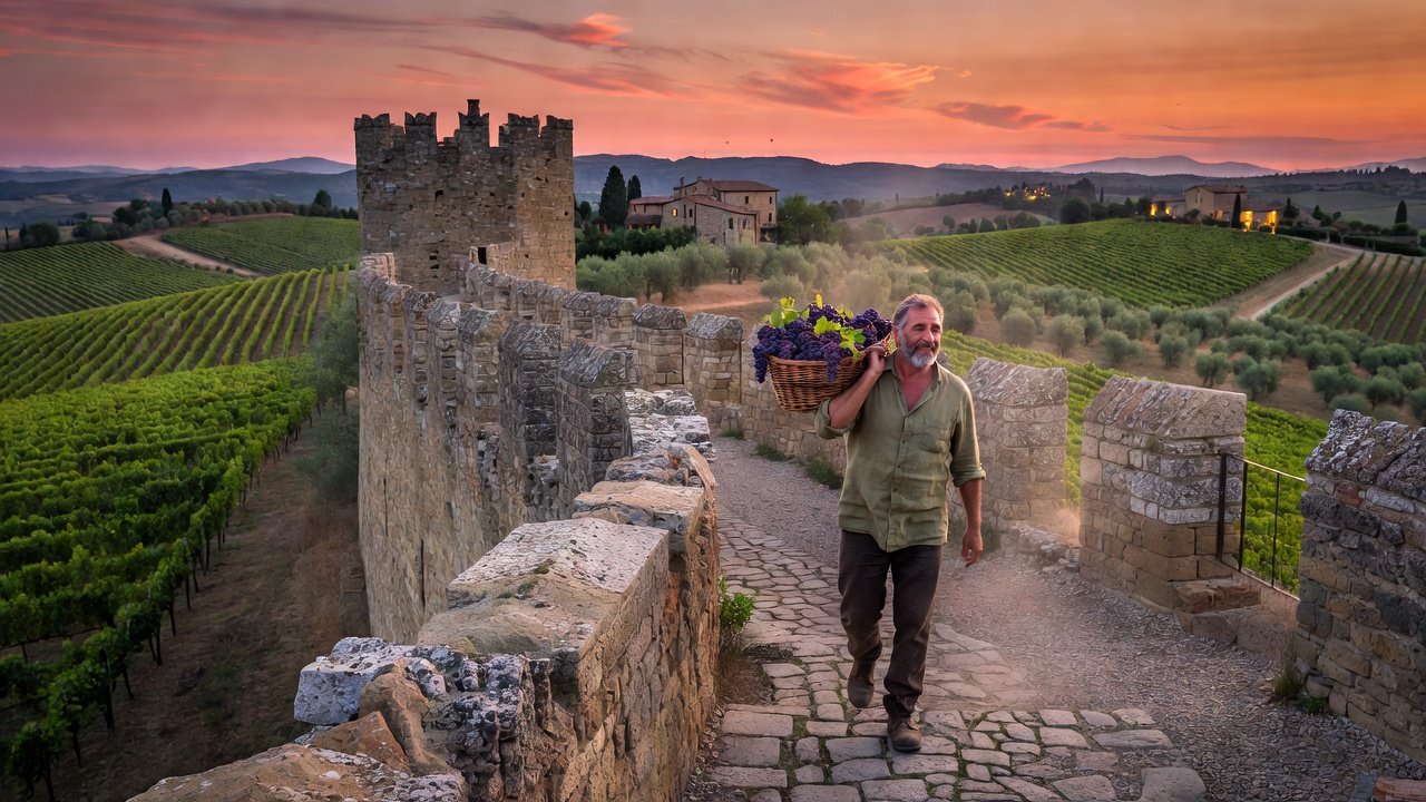 Do: Walking the fortress ramparts at dusk with vineyards view