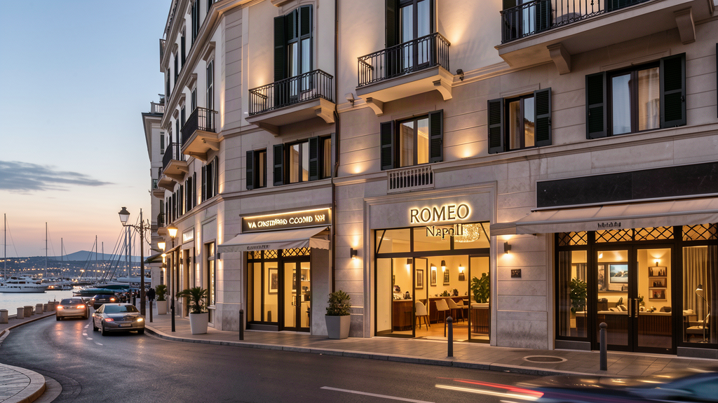 ROMEO Napoli waterfront hotel stay in Naples