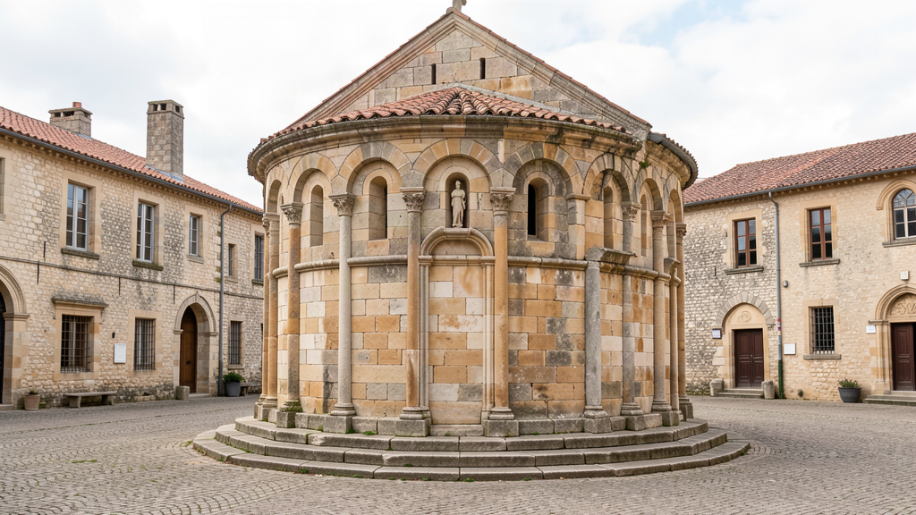 Do: Baptistère Saint-Jean ancient stone baptistery