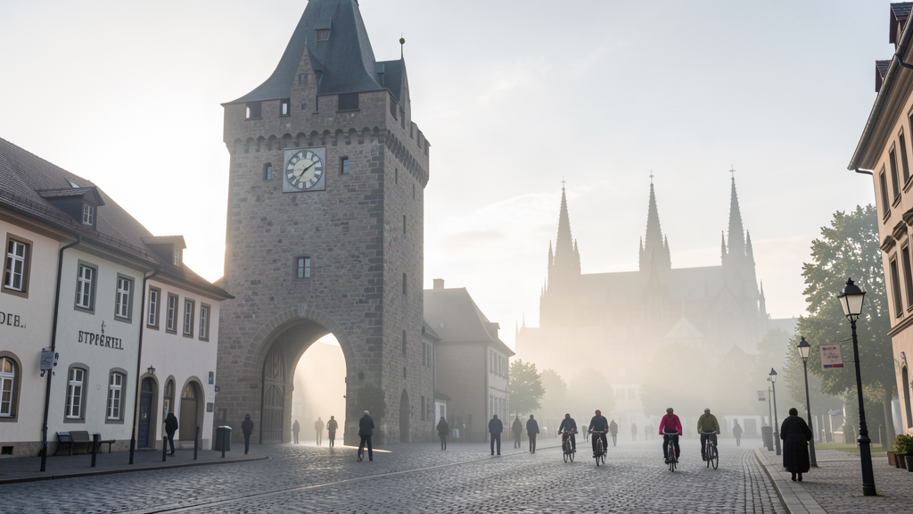 Altpörtel gate morning in Speyer