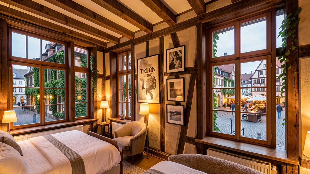 Historic Trip Inn Der Adelshof hotel on Am Markt in Schwäbisch Hall