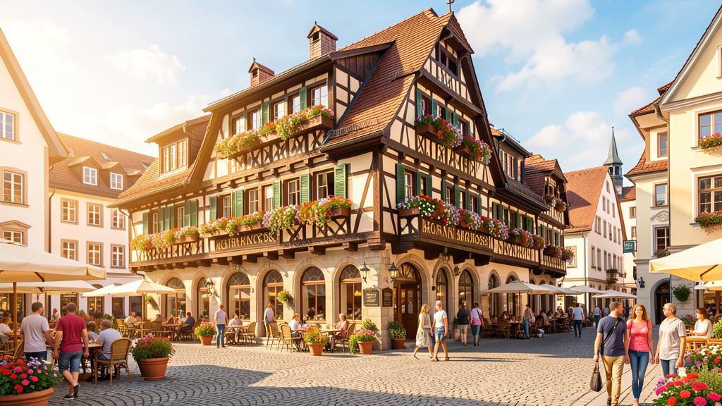 Romantik Hotel Barbarossa on Obermarkt in Konstanz old town