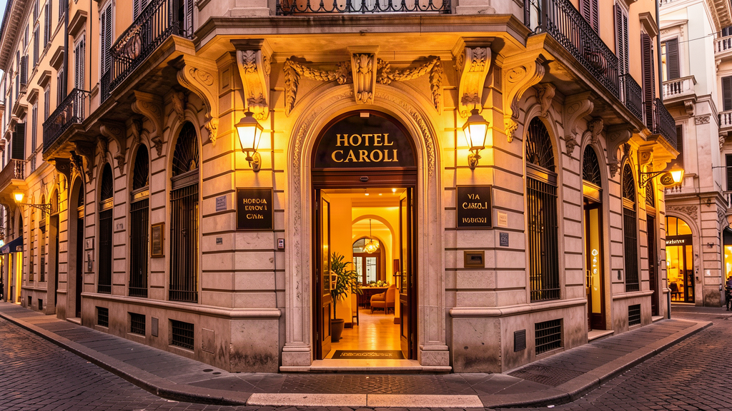 Hotel Cairoli facade Genoa
