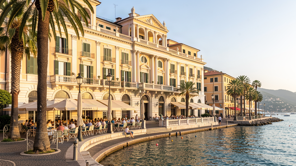 Hotel Italia e Lido on Lungomare Castello seafront in Rapallo