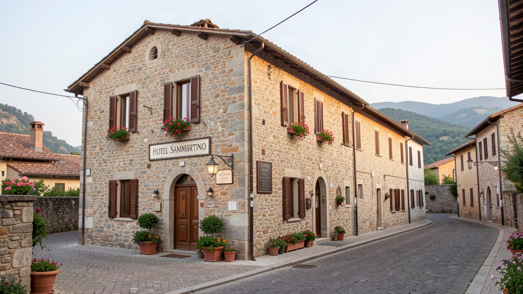 Hotel Sammartino exterior near the center of Agnone