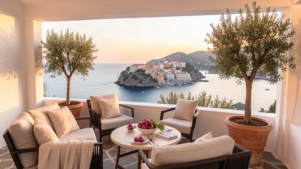 Stay: Terrace at B&B Le Terrazze with Isola view