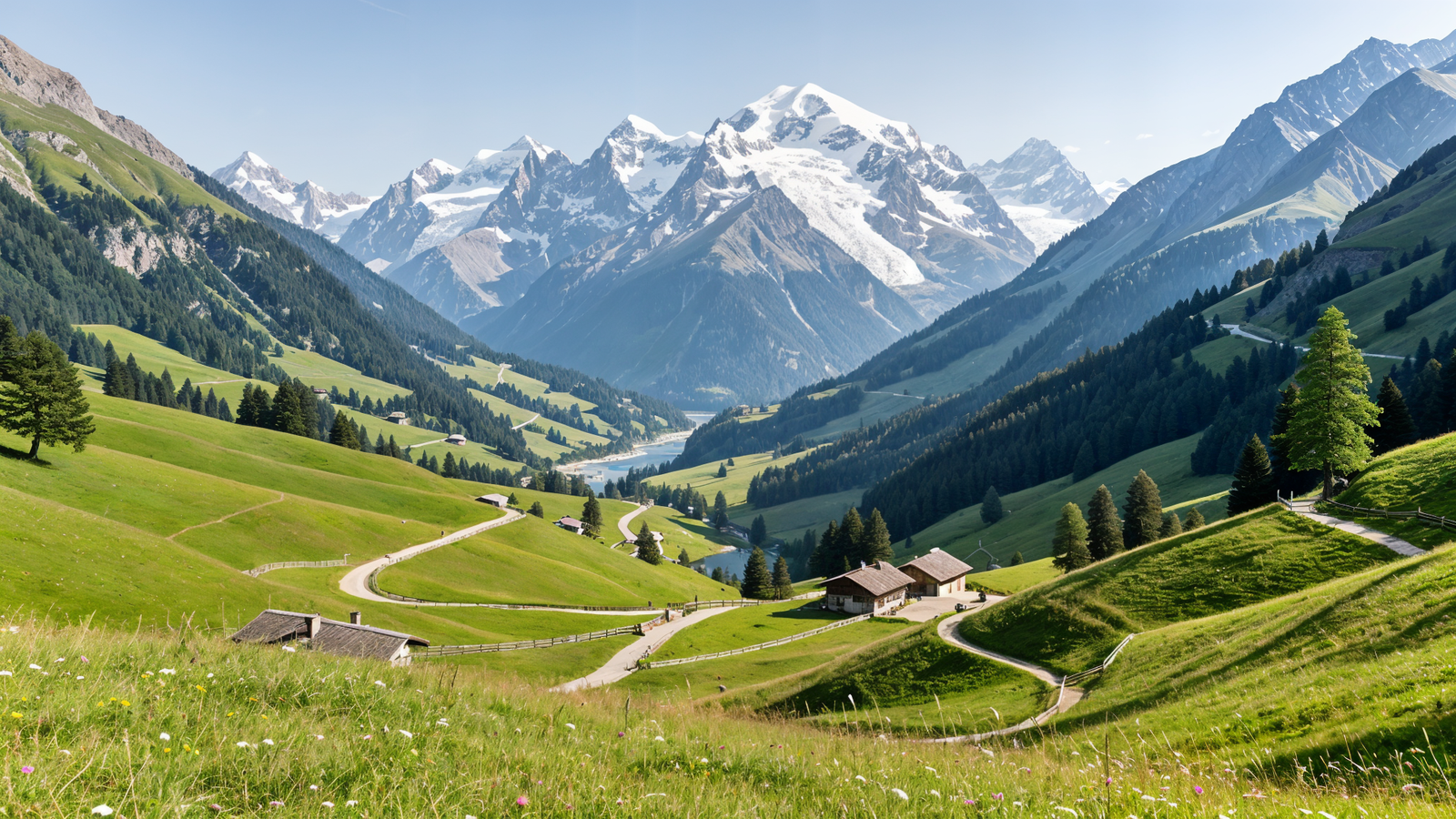 Do: Scenic view into Val Ferret valley from near Entrèves