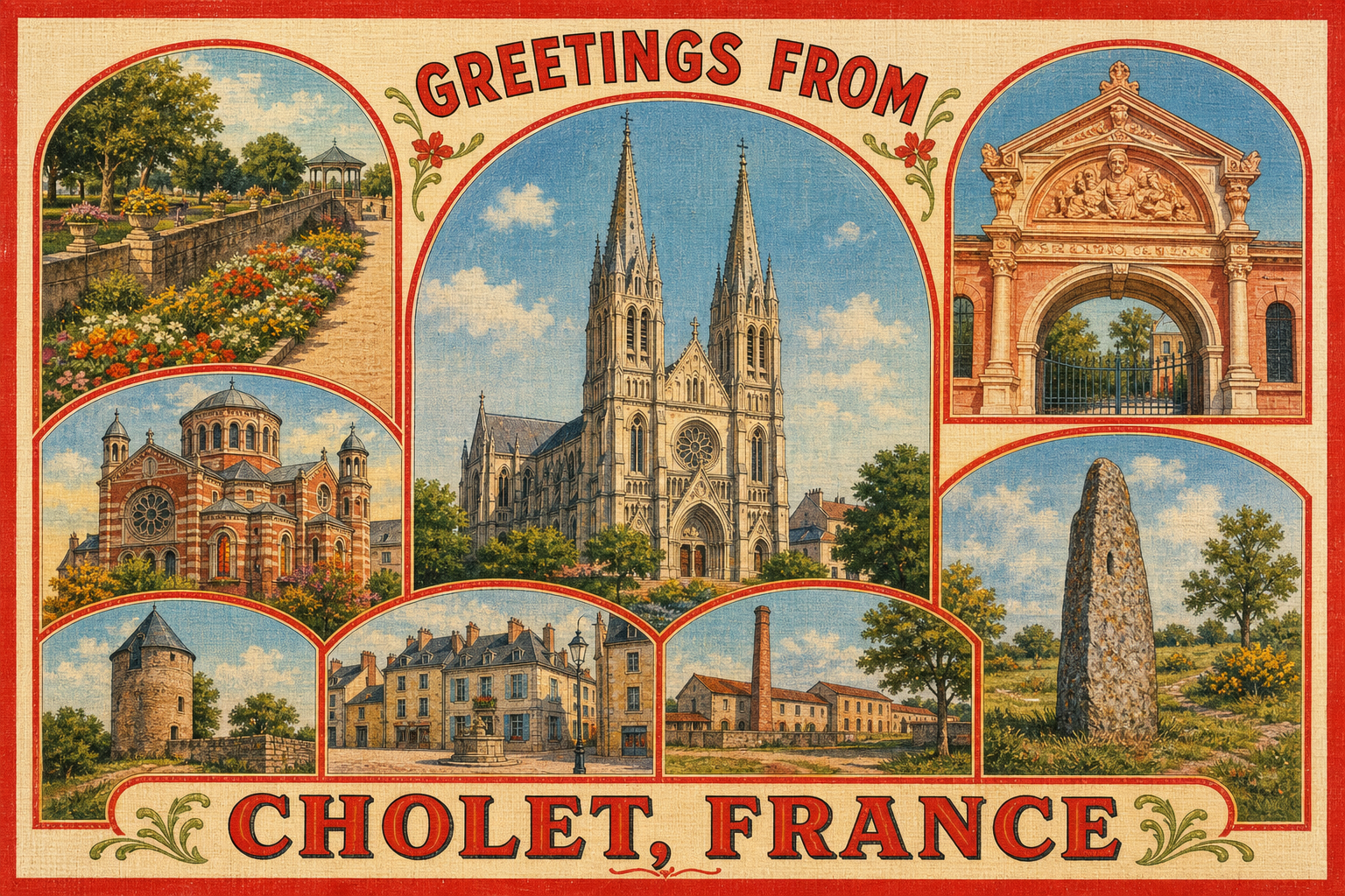cholet-France-postcard - The Travel Bloggers