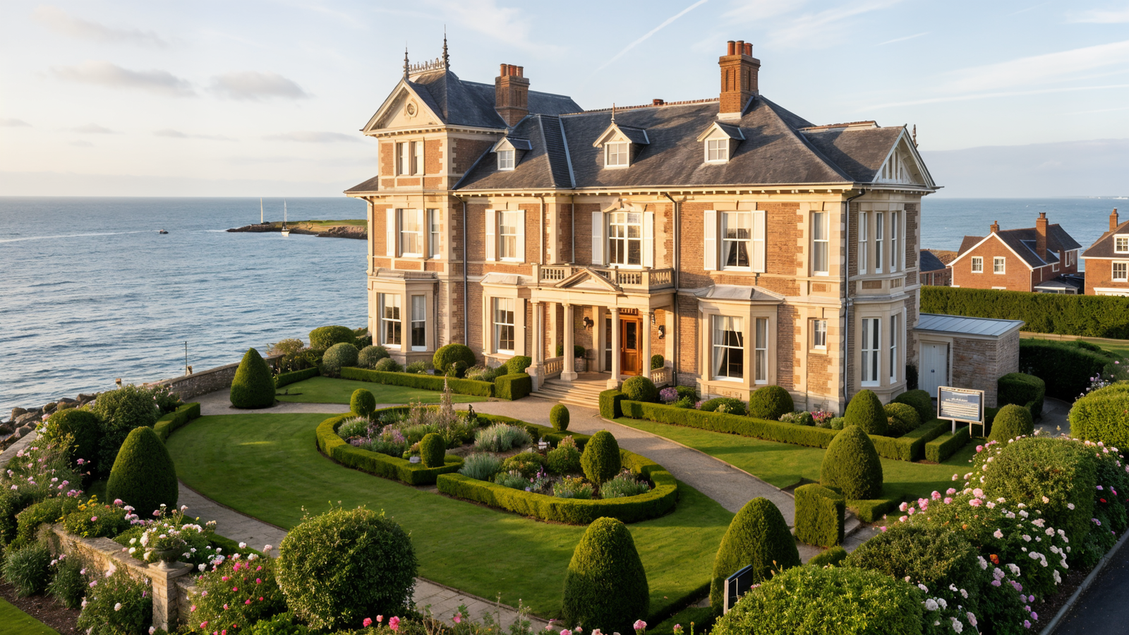 New Holmwood Hotel exterior at Egypt Point with sea views