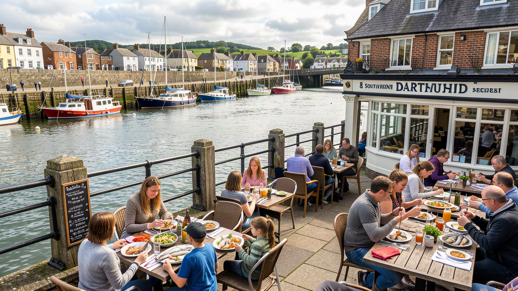 Rockfish Dartmouth seafood on South Embankment overlooking the Dart