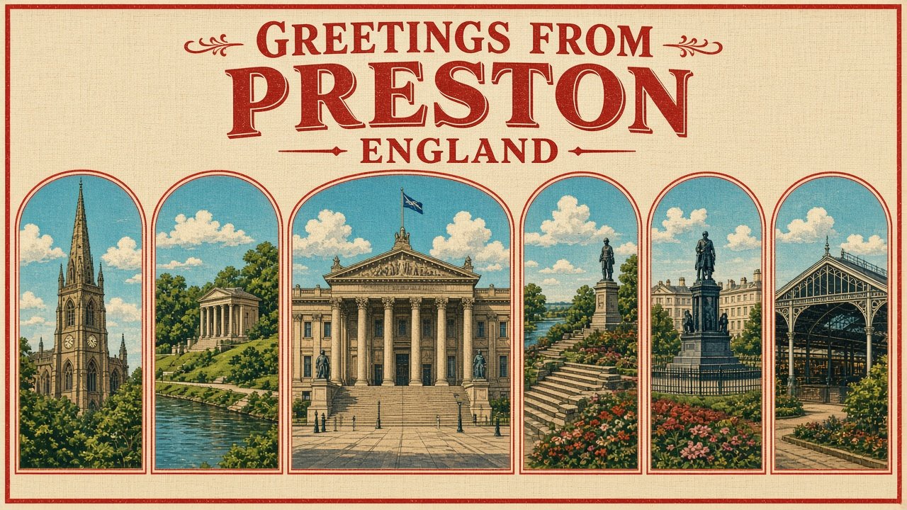 Preston England Postcard